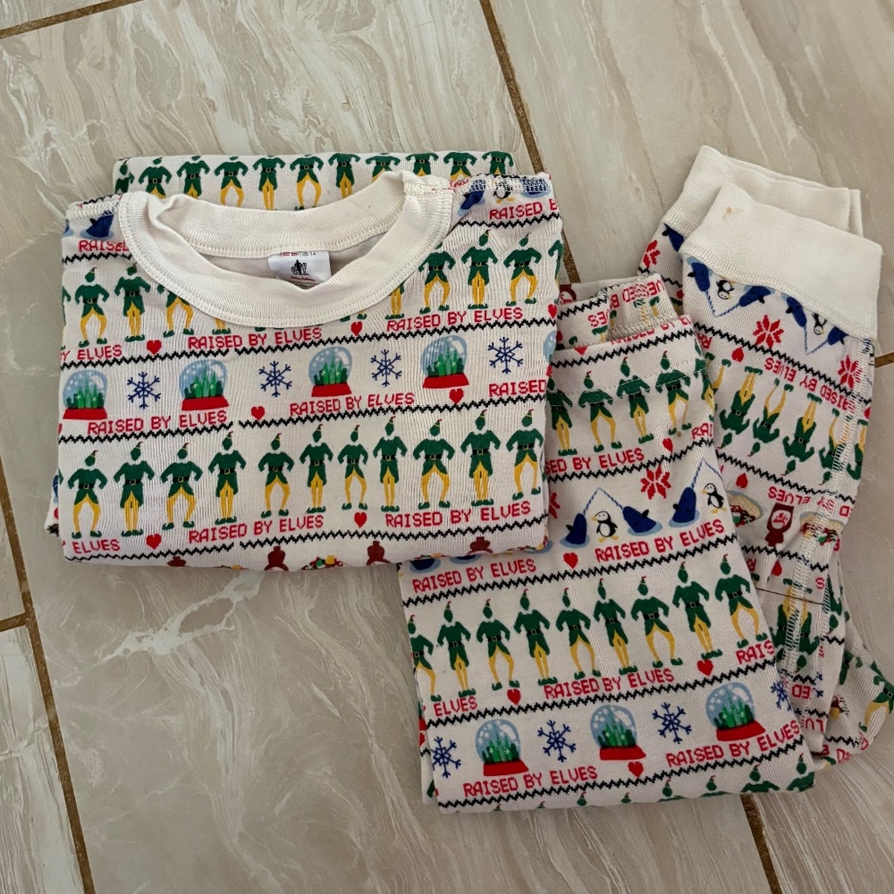 Elf Hanna Andersson Kids Pajamas, Size 14